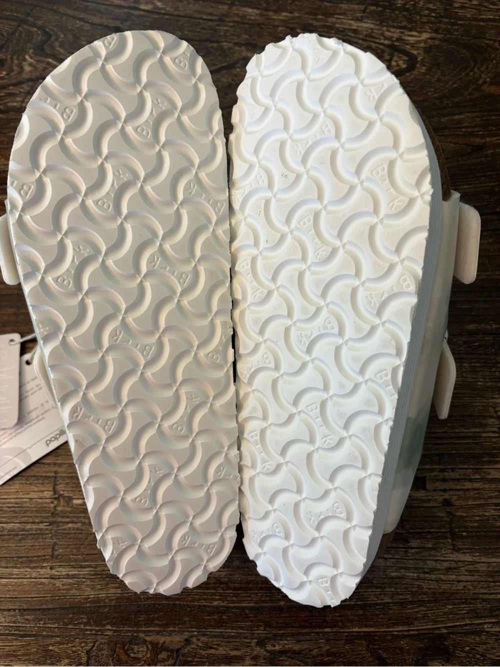 Birkenstock Papillio Arizona Platform Womens Size 8 White Watercolor New NWOB